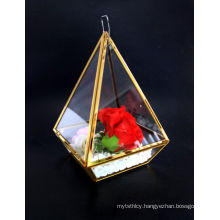 Acrylic Wedding Gift Flower Box with Drawer